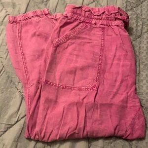 Anthropologie pink joggers